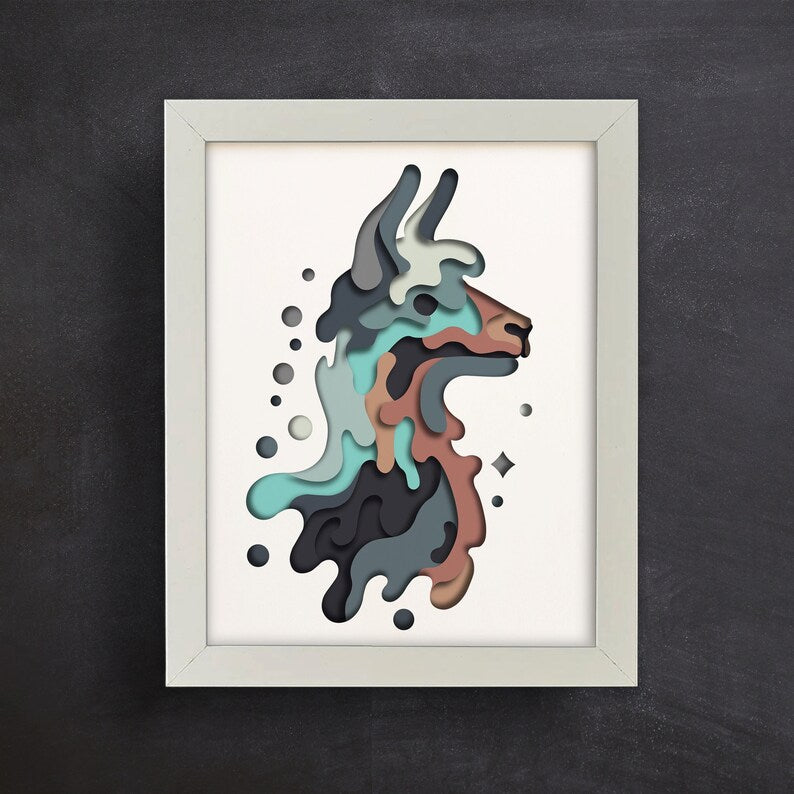 Colorful Llama SVG