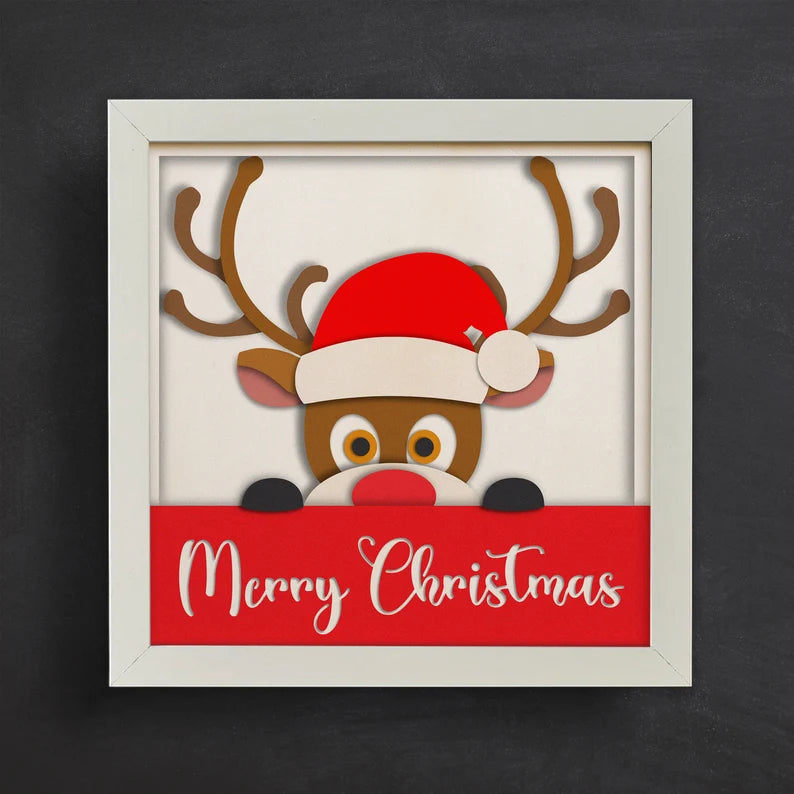 Merry Christmas Reindeer SVG