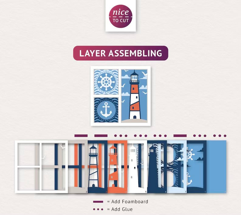 Lighthouse Grid SVG