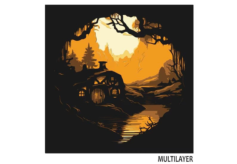 Hobbit Home SVG