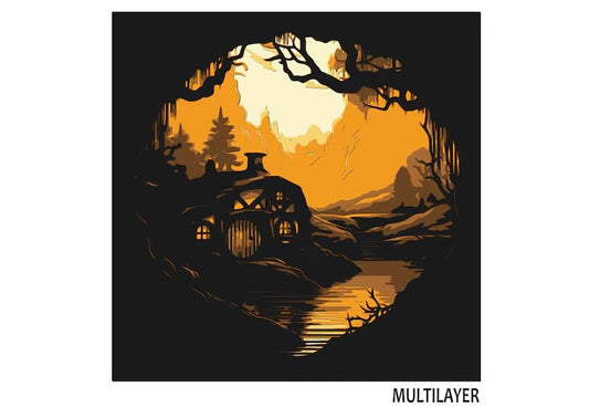 Hobbit Home SVG
