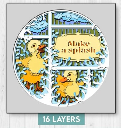 Duckling Circle Panel SVG