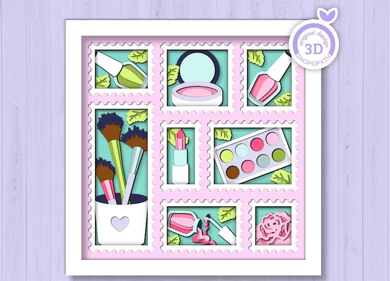 Beauty Tools Stamps SVG