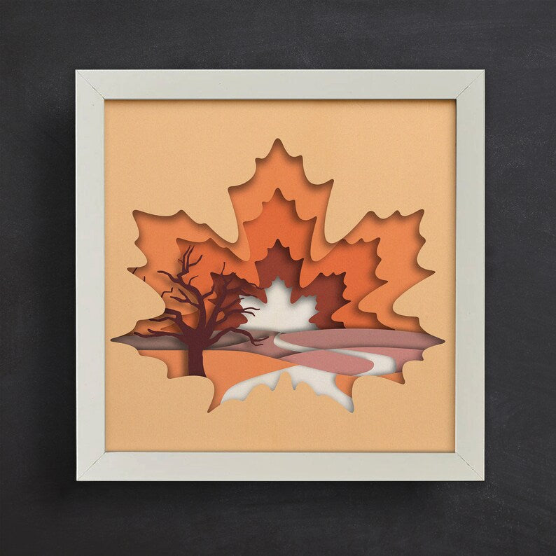 Leaf Scene SVG