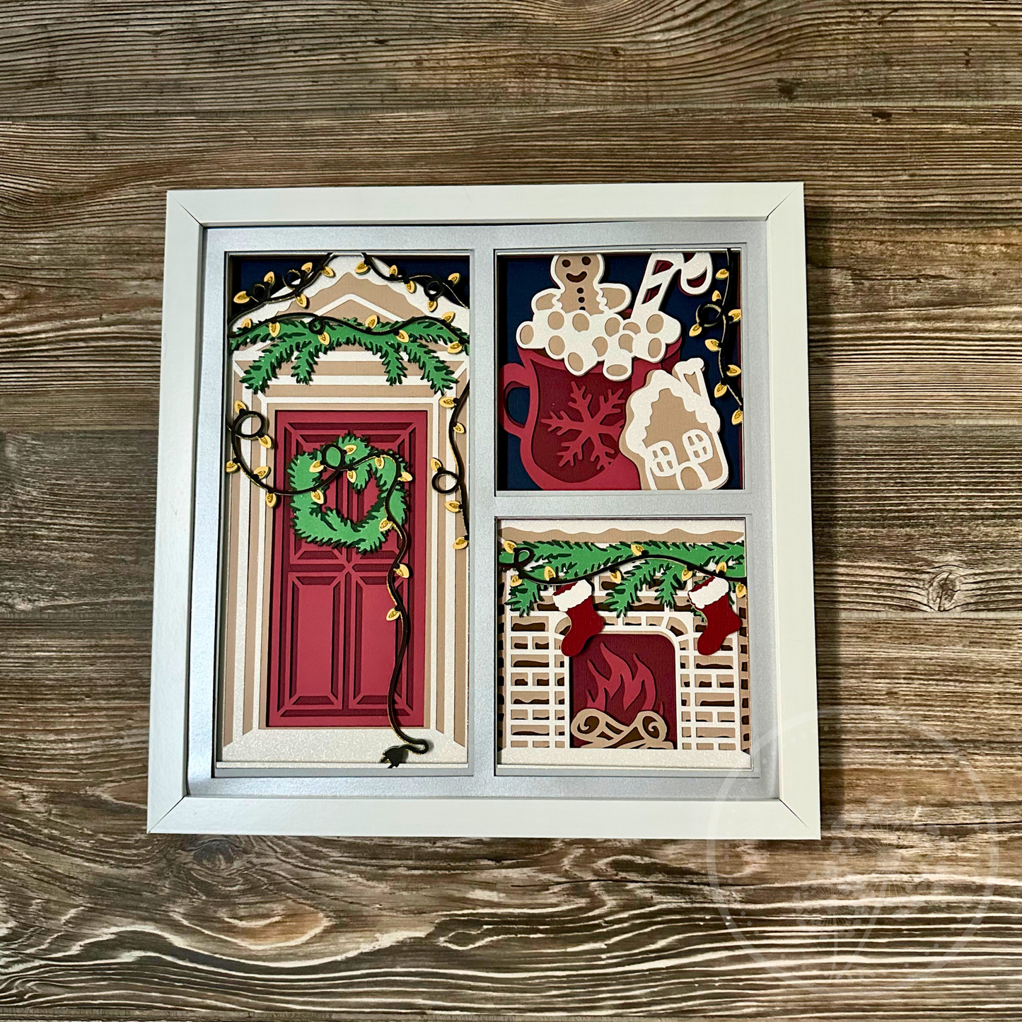 Christmas Door Panel Shadowbox