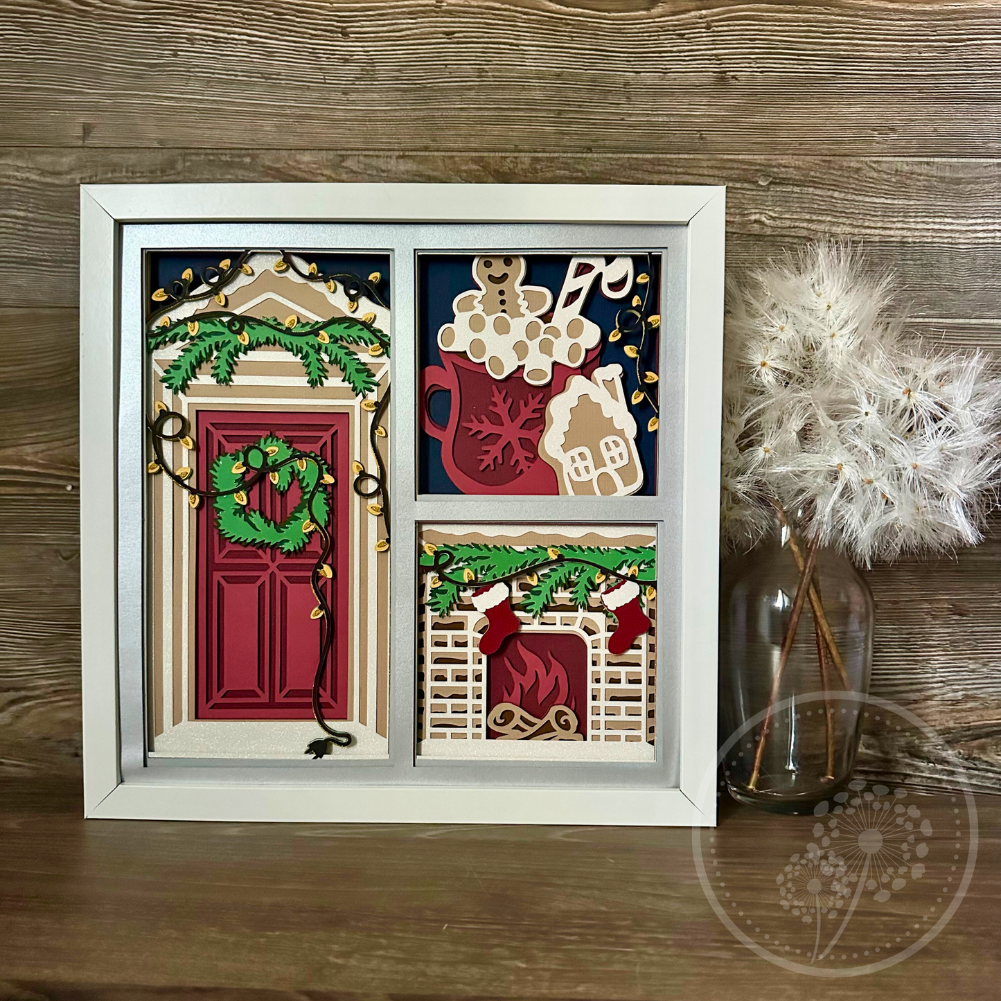 Christmas Door Panel Shadowbox