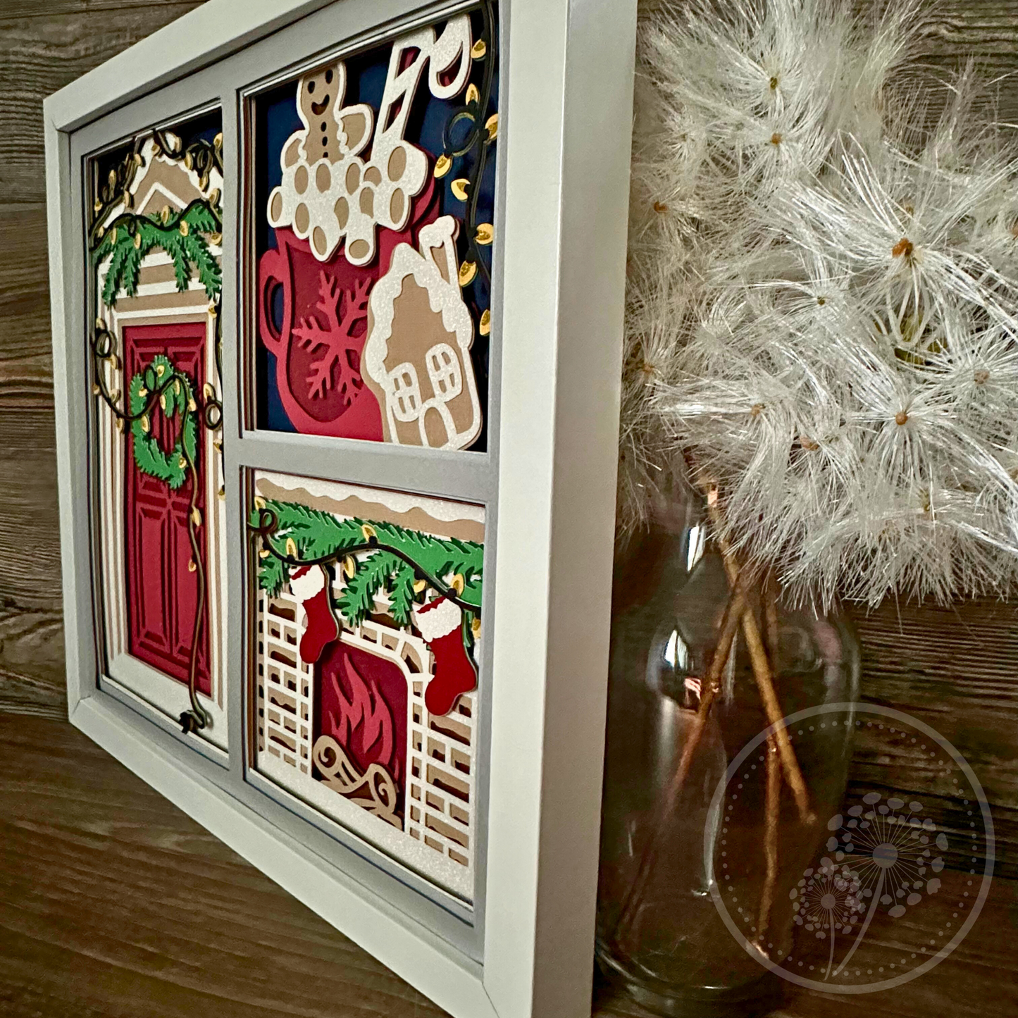 Christmas Door Panel Shadowbox