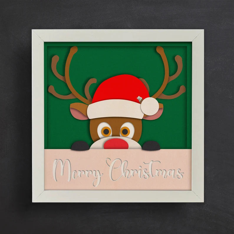 Merry Christmas Reindeer SVG