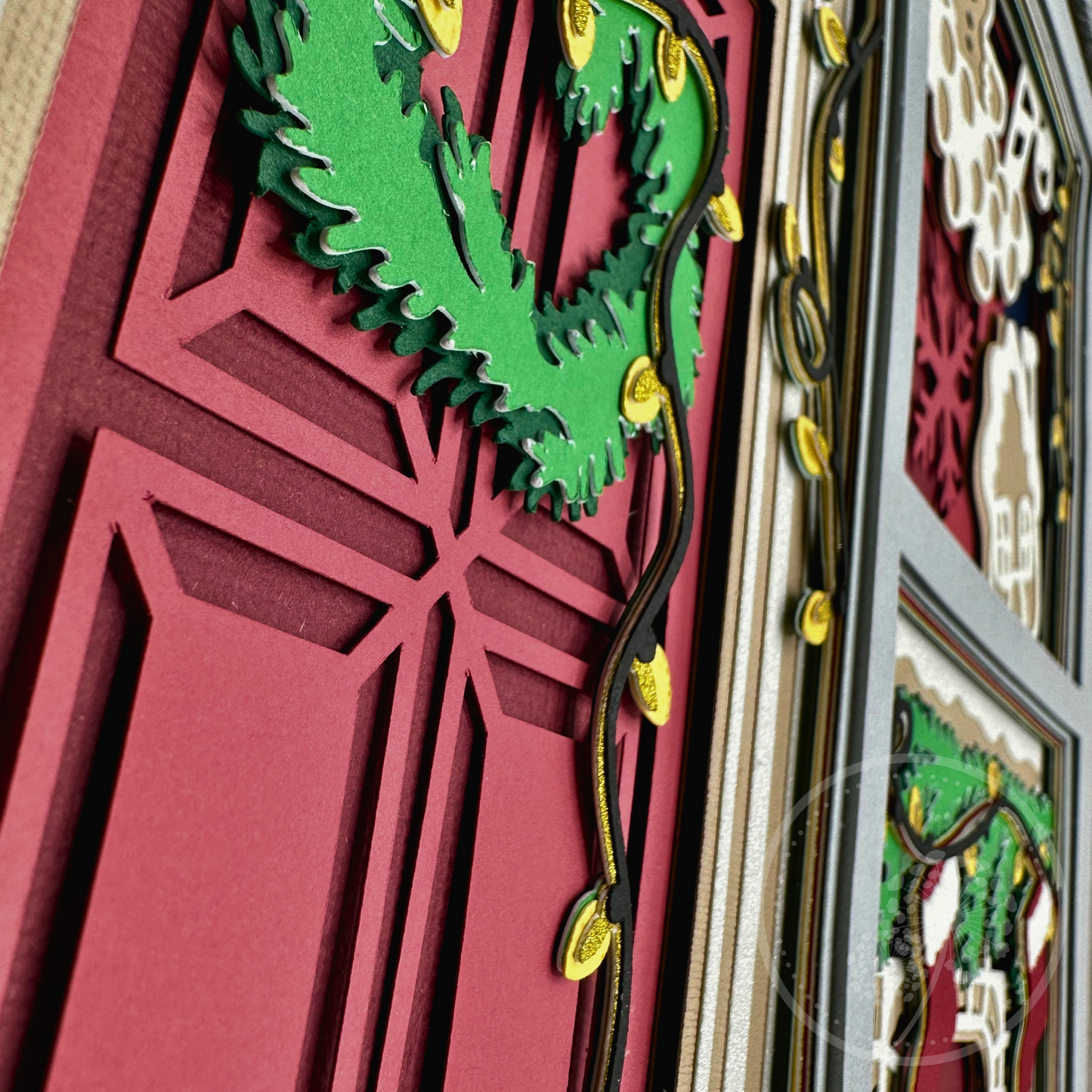 Christmas Door Panel Shadowbox