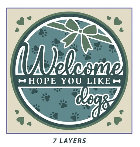 Welcome Dogs SVG