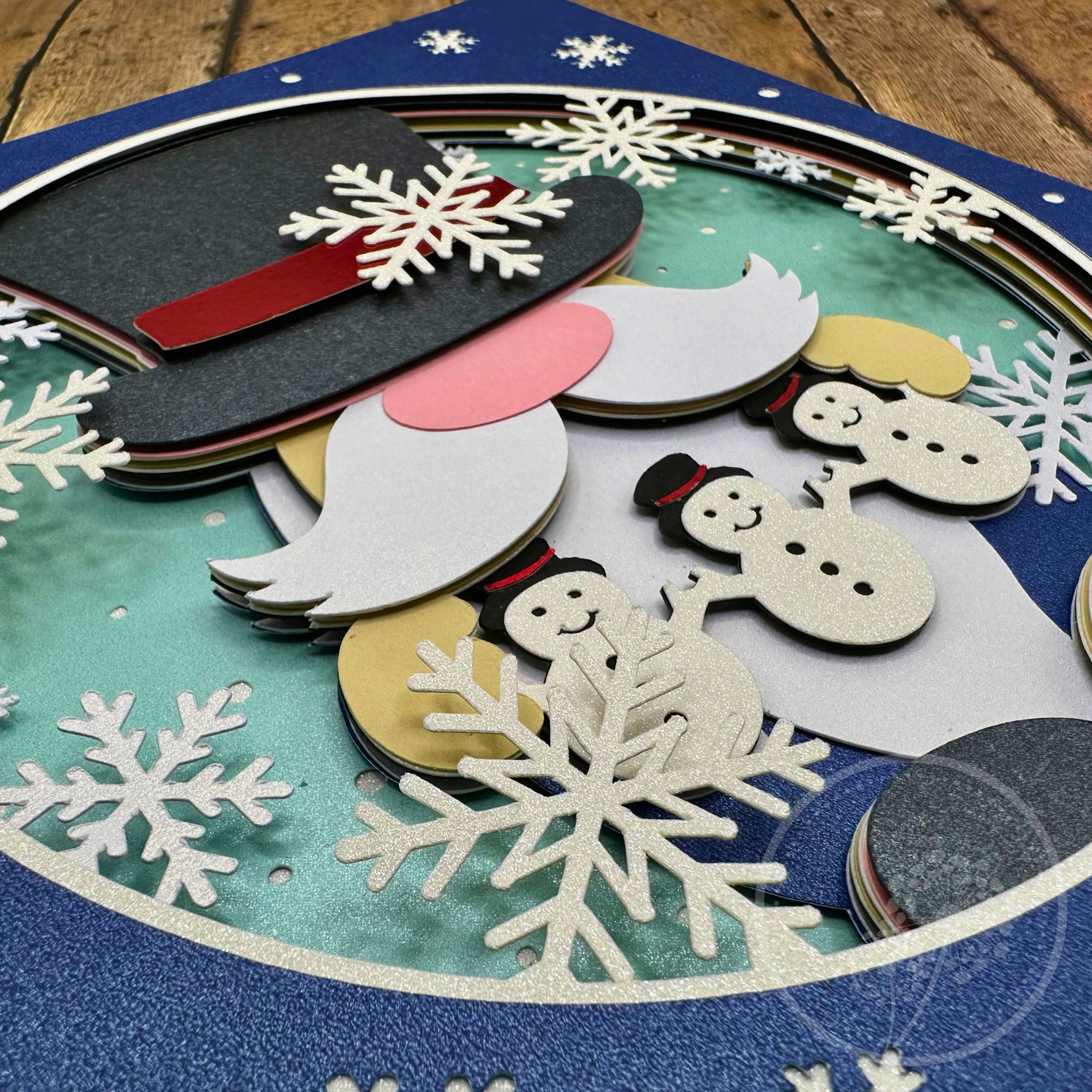 Snowman Gnome Shadowbox