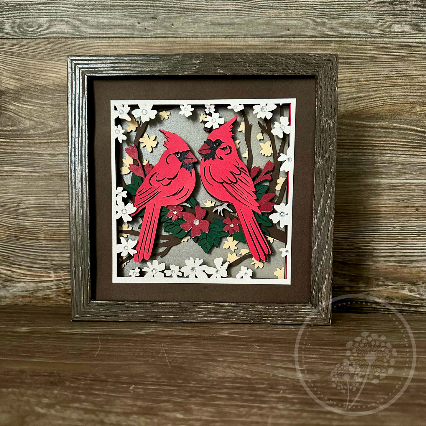 Cardinal Couple Shadowbox