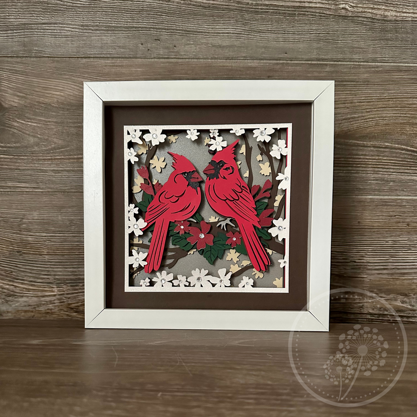 Cardinal Couple Shadowbox