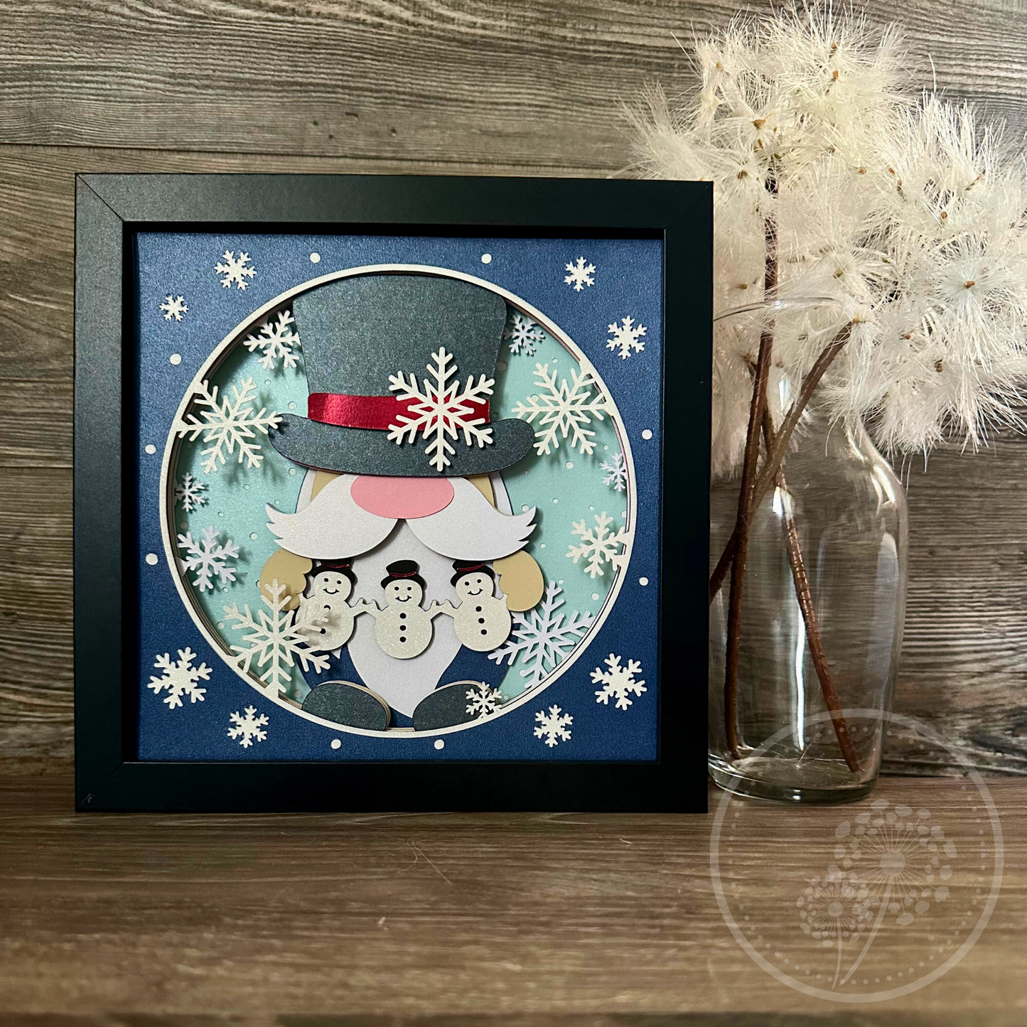 Snowman Gnome Shadowbox