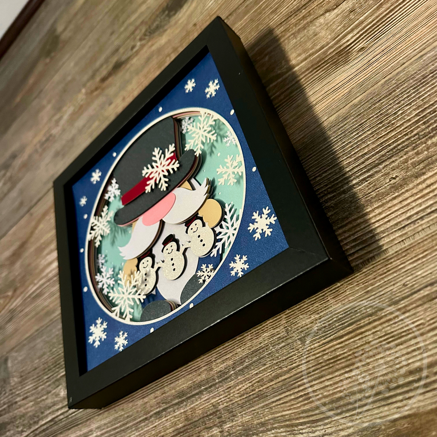 Snowman Gnome Shadowbox