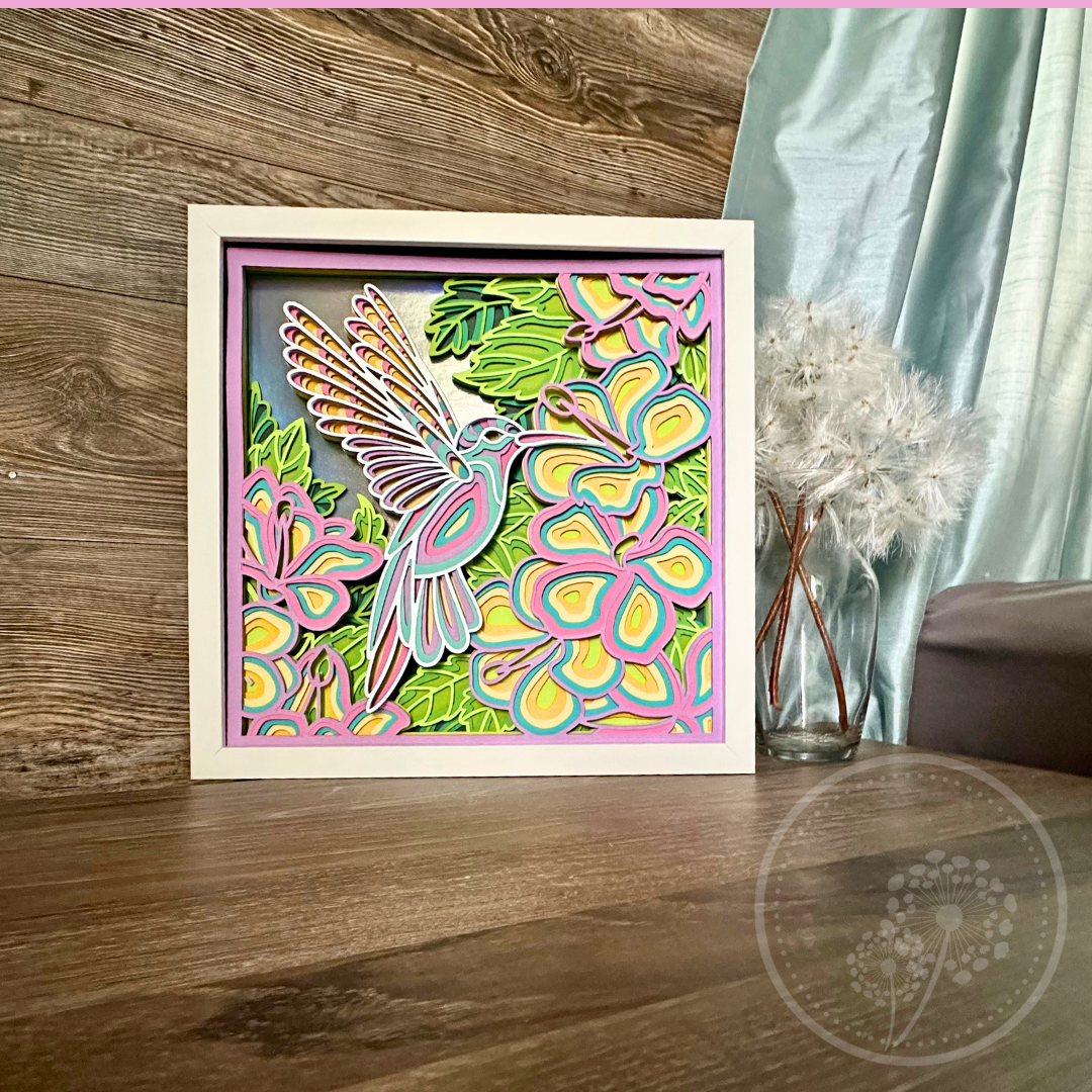 Hummingbird Shadowbox