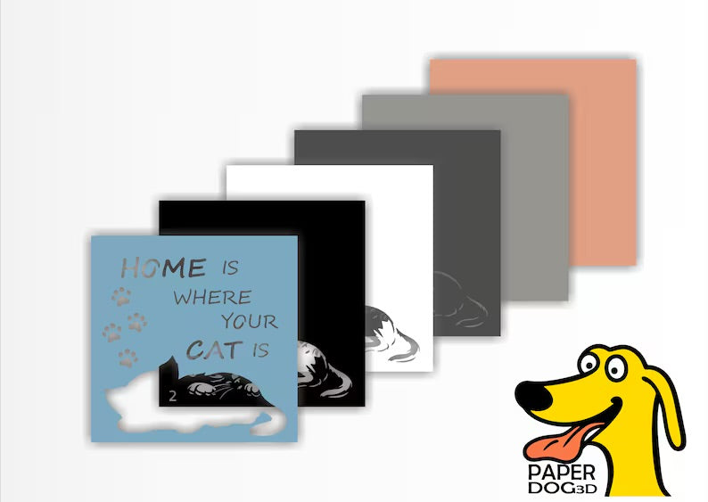 Home is Where your cat is SVG
