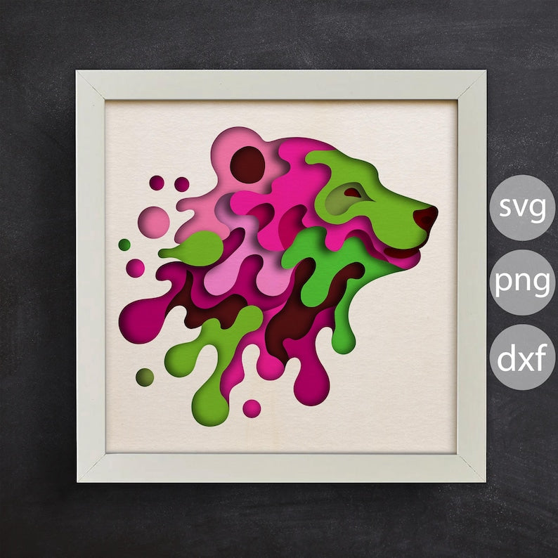 Colorful Bear SVG