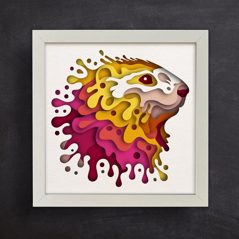 Colorful Groundhog SVG