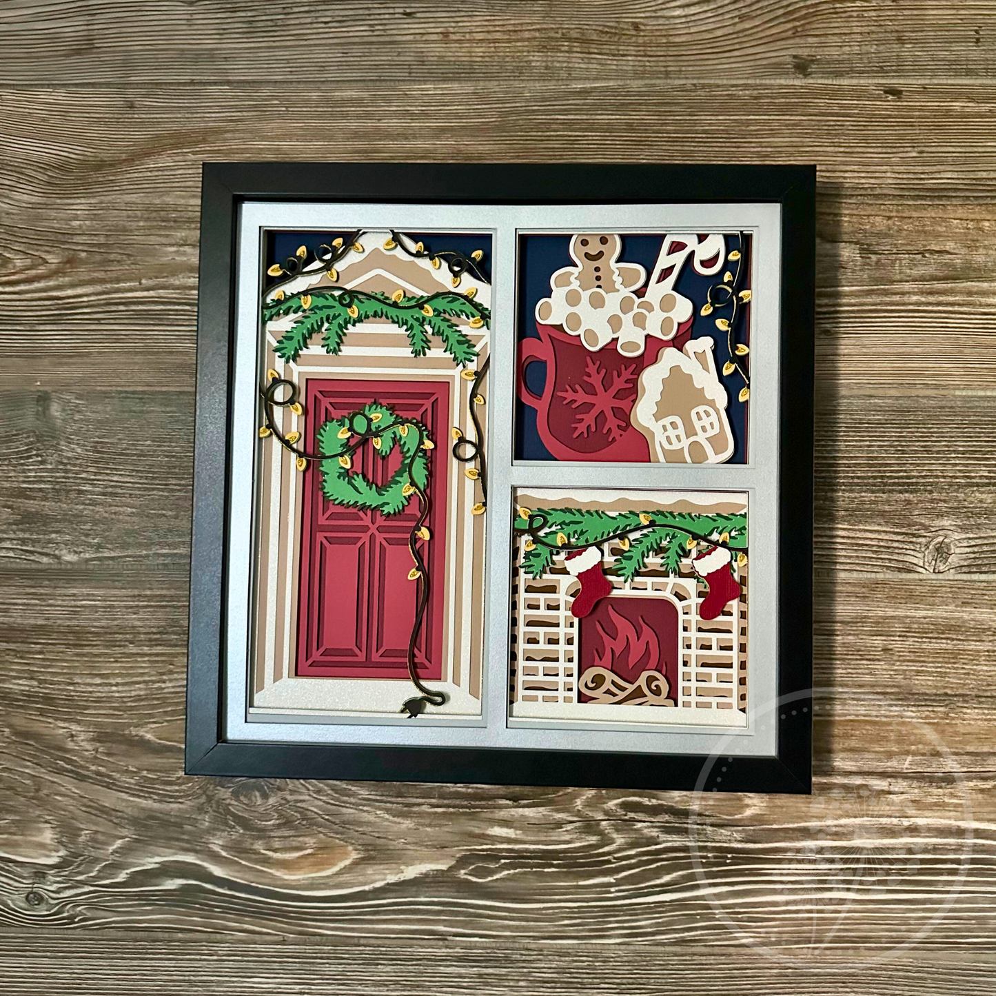 Christmas Door Panel Shadowbox
