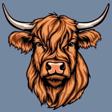 Highland Cow SVG