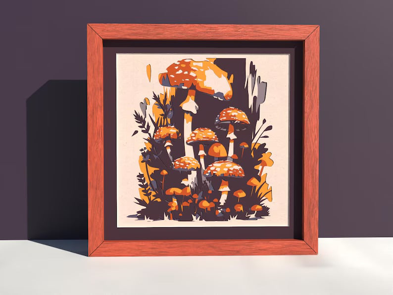 Mushroom Forest SVG