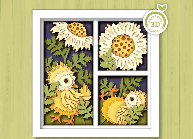 Baby Chicks Panel SVG