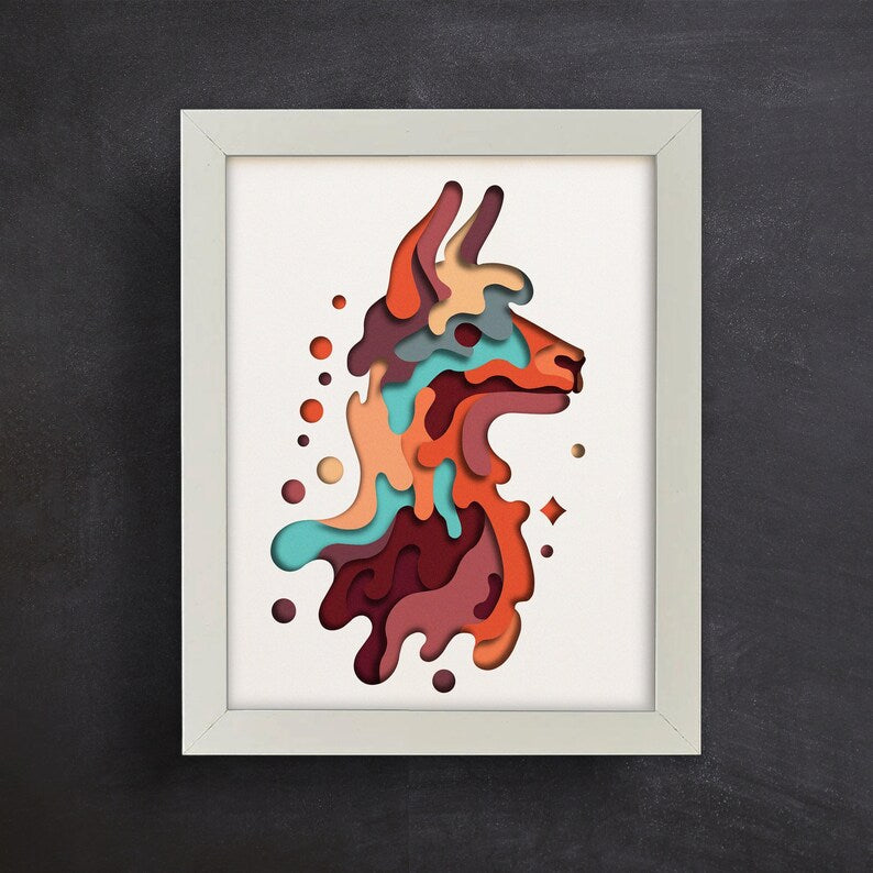 Colorful Llama SVG