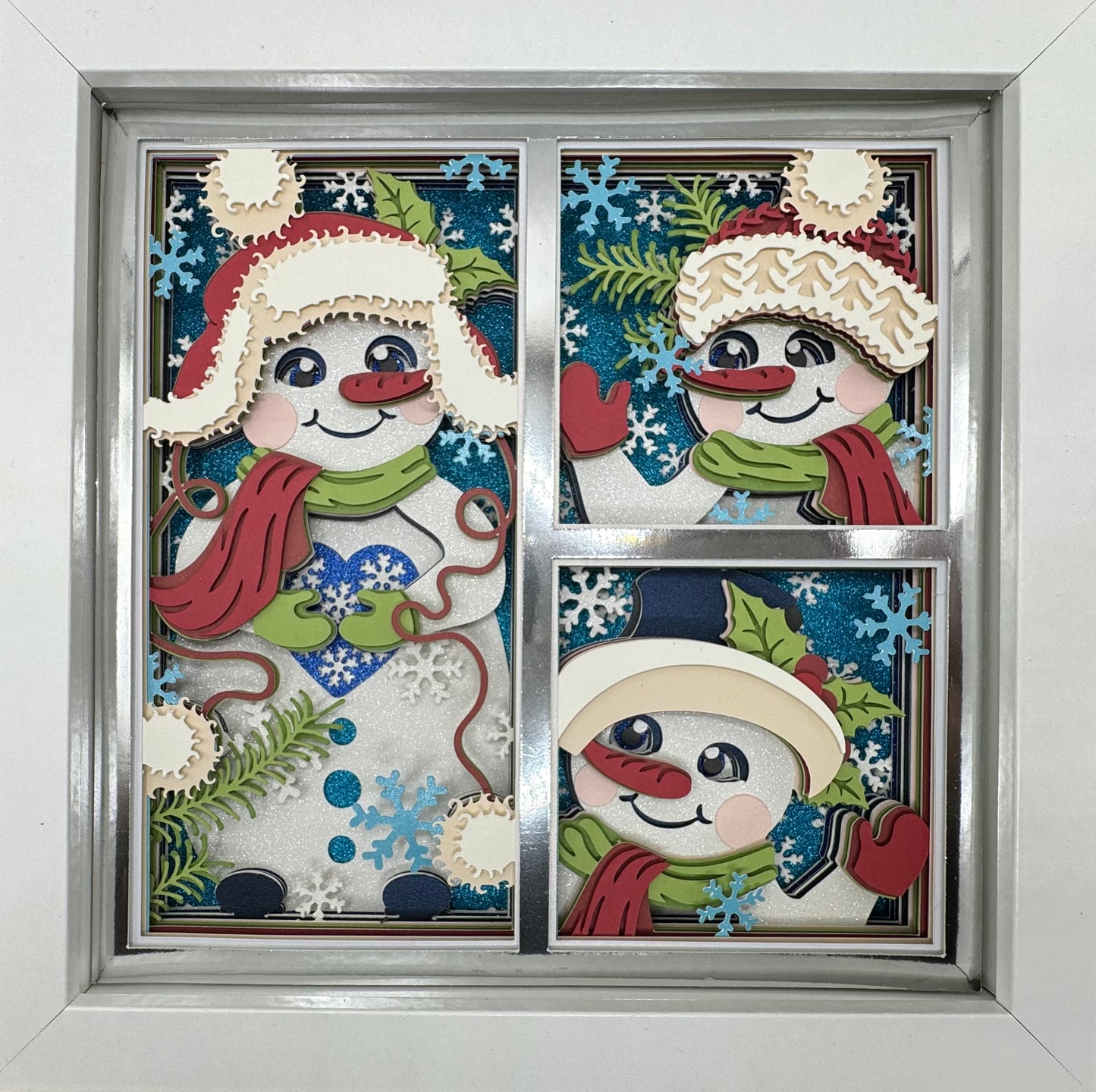 Snowman Panel Shadowbox
