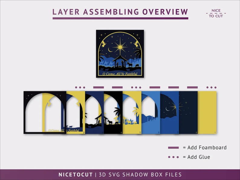 O Come all Ye Faithful SVG
