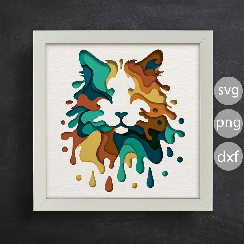 Colorful Cat SVG