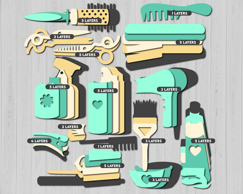 Hair Tools SVG