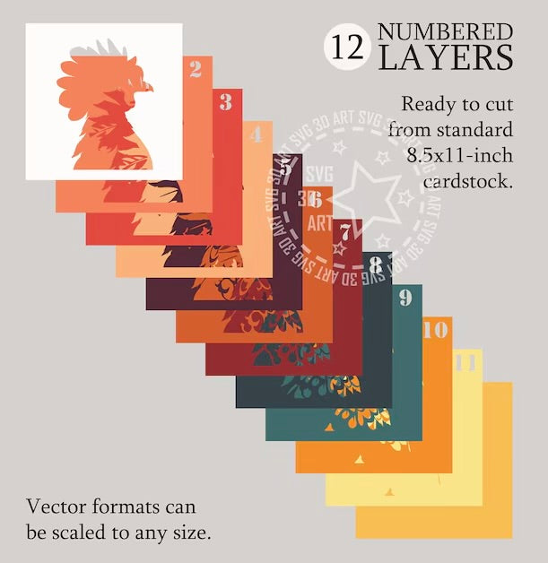 Fall Chicken SVG