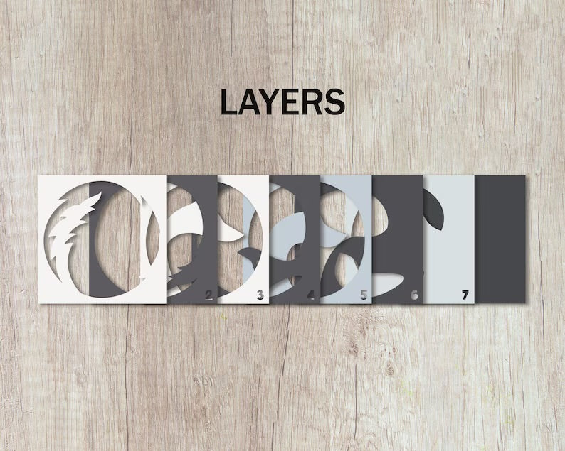 Yin Yang Wolves SVG