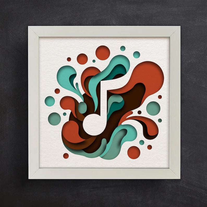 Colorful Music Note SVG