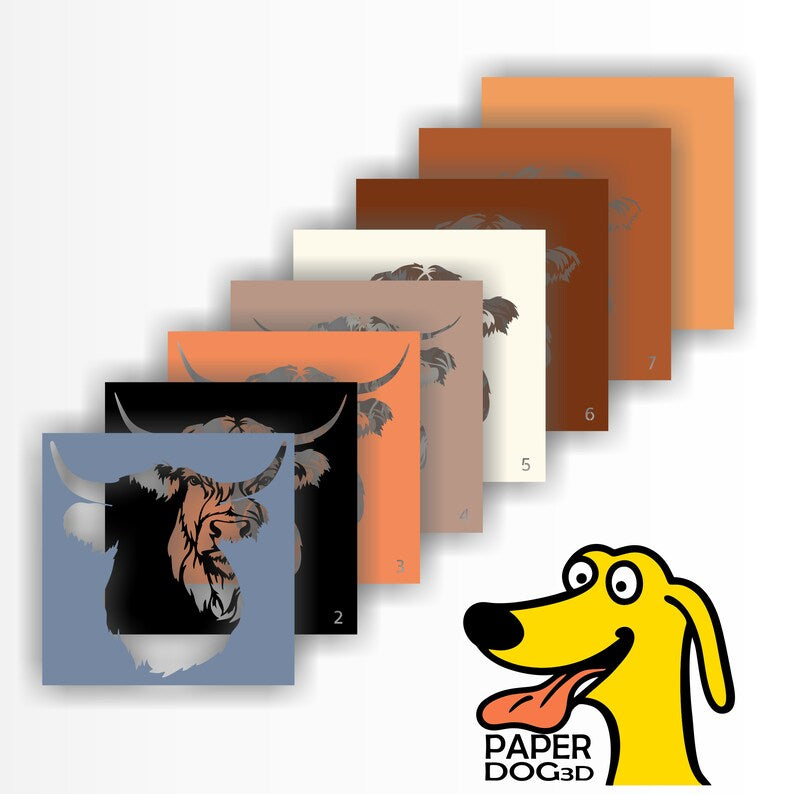 Highland Cow SVG