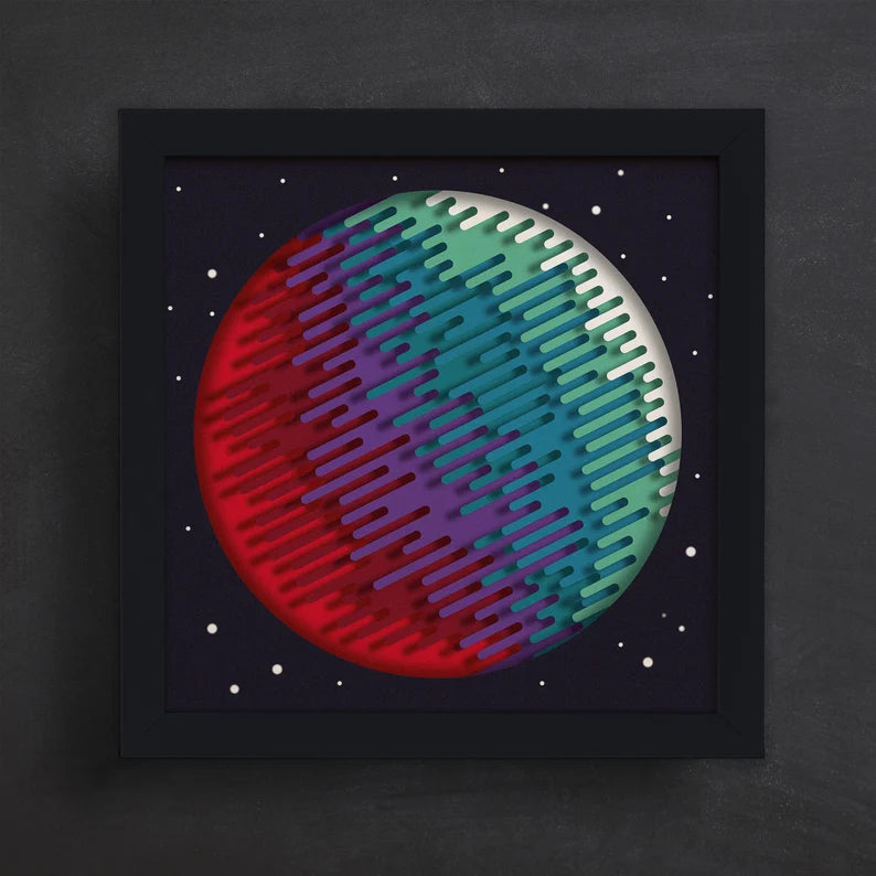 Planet in space SVG