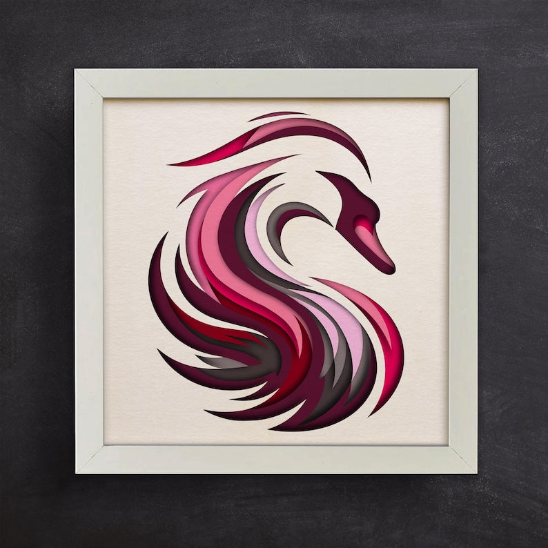 Colorful Swan SVG