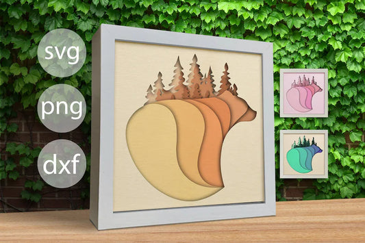 Landscape Bear SVG