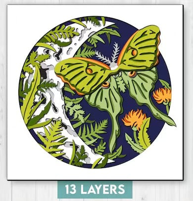 Luna Moth SVG