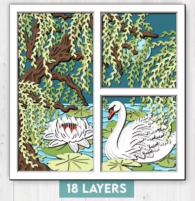 Willow Tree Swan SVG