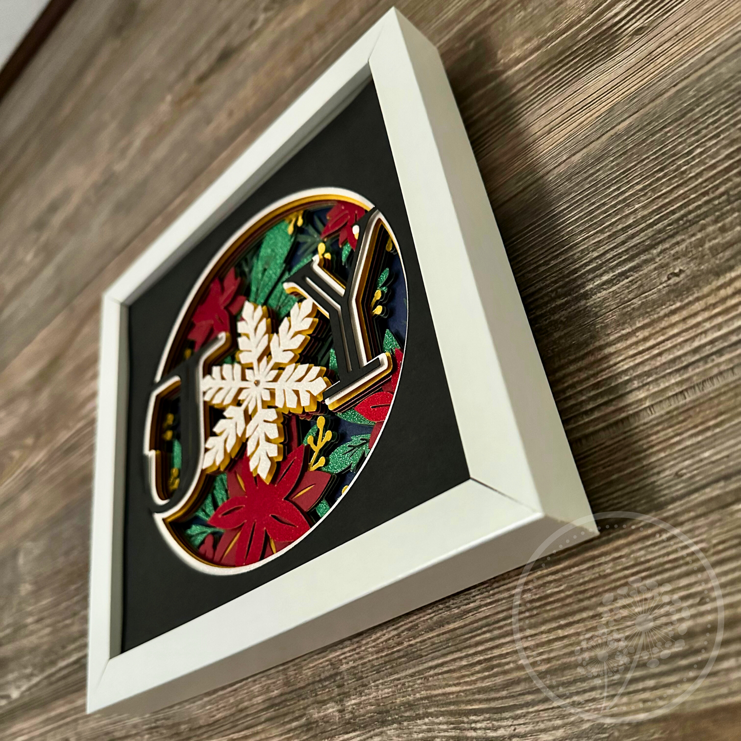 Poinsettias Joy Shadowbox