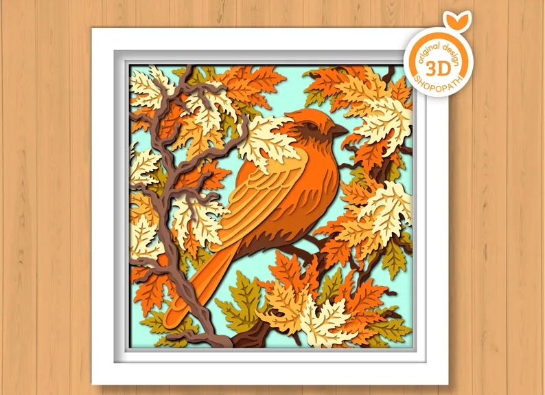 Fall Bird SVG