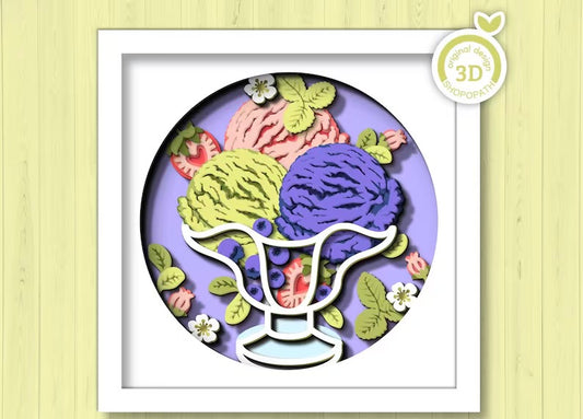 Ice Cream Bowl SVG