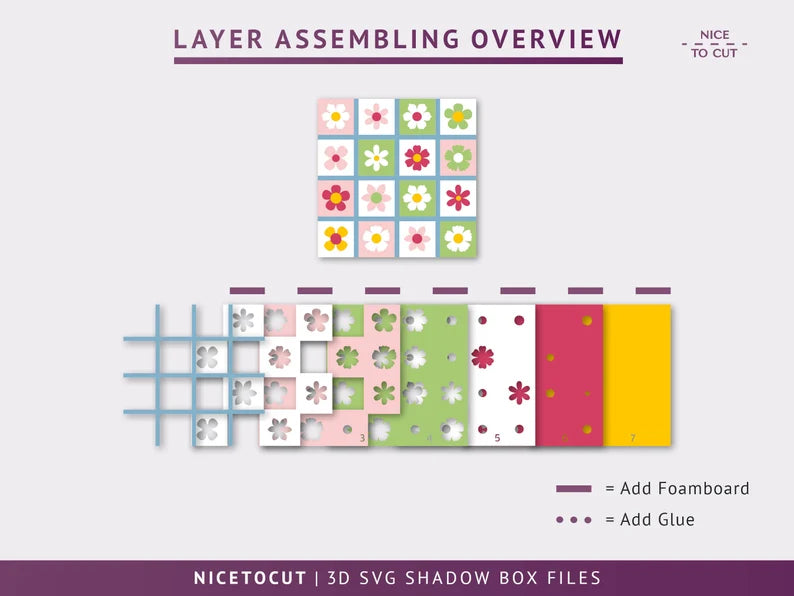 Flower Grid SVG