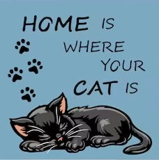 Home is Where your cat is SVG