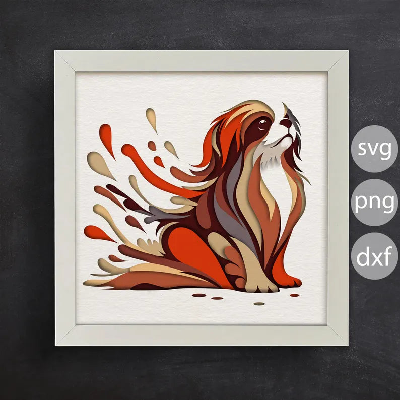 Colorful Dog 2 SVG