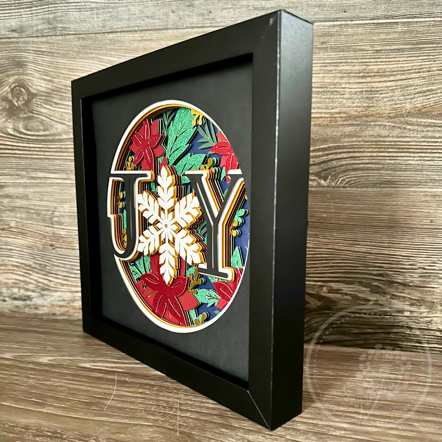 Poinsettias Joy Shadowbox