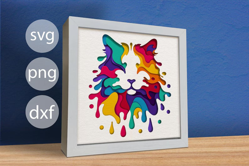 Colorful Cat SVG