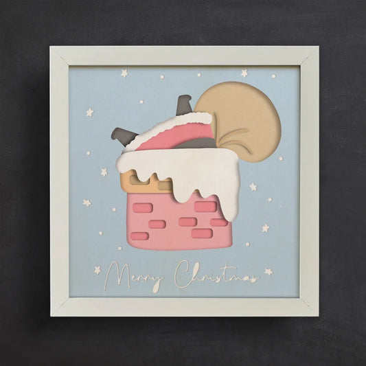 Santa in Chimney SVG